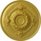 Ekena Millwork Monique Ceiling Medallion (Fits Canopies up to 3 3/4"), Hand-Painted Rich Gold, 13 3/4"OD x 1"P CM13MORGS - alternate 1
